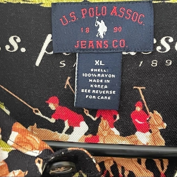 US polo men’s button shirt with great design size XL - Picture 6 of 10